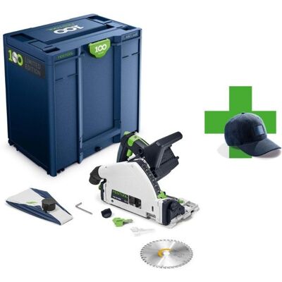 Scie plongeante sans fil - FESTOOL - TSC 55 KEB-Basic - KickbackStop - 100 ans Edition Limitée - Bleu Bleu - Publicité Scie plongeante sans fil - FESTOOL - TSC 55 KEB-Basic - KickbackStop - 100 ans Edition Limitée - Bleu Bleu - Publicité