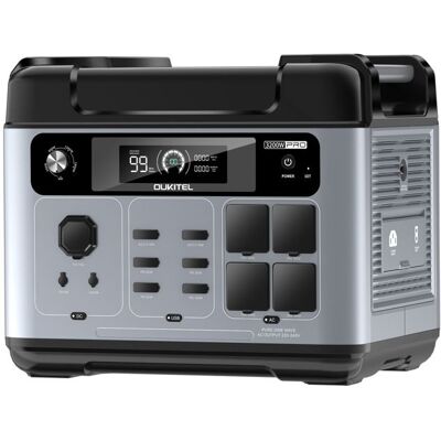 OUKITEL P2001E Pro Generateur Electrique Portable 3200W (6400W en crête) 2048Wh Station Solaire Batterie LiFePO4 Camping/Voyage - Publicité OUKITEL P2001E Pro Generateur Electrique Portable 3200W (6400W en crête) 2048Wh Station Solaire Batterie LiFePO4 Camping/Voyage - Publicité