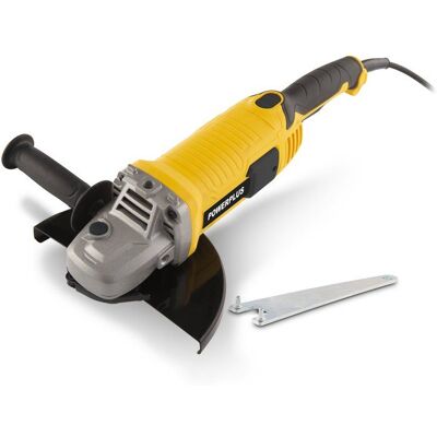 Meuleuse dangle - POWERPLUS - POWX0606 - 2400 W - Disque de ponçage Ø 230 mm - Poignée auxiliaire réglable Jaune - Publicité Meuleuse dangle - POWERPLUS - POWX0606 - 2400 W - Disque de ponçage Ø 230 mm - Poignée auxiliaire réglable Jaune - Publicité