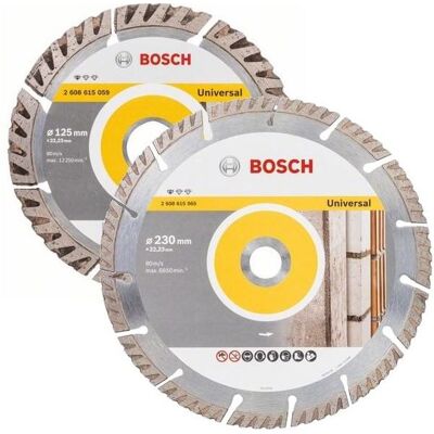 Disque diamant spécial maçon 125 et 230 mm - Bosch - 06159975H9 - Matériaux de construction Gris - Publicité Disque diamant spécial maçon 125 et 230 mm - Bosch - 06159975H9 - Matériaux de construction Gris - Publicité