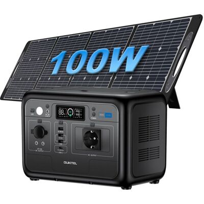 OUKITEL P800E 512Wh 800W Générateur Électrique Portable,Équipé dun panneau solaire 100W LiFePO4 Batterie AC + Solaire 55 Min - Publicité OUKITEL P800E 512Wh 800W Générateur Électrique Portable,Équipé dun panneau solaire 100W LiFePO4 Batterie AC + Solaire 55 Min - Publicité