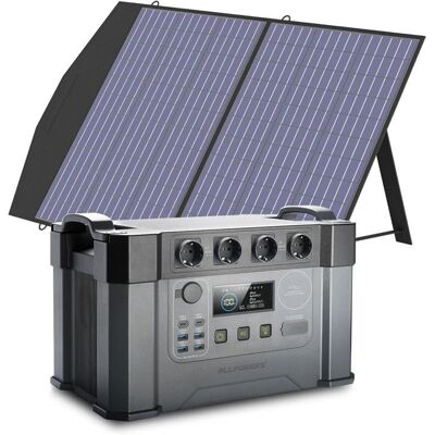 Centrale électrique portable ALLPOWERS S2000 Pro 2400W avec panneau solaire pliable de 100W générateur solaire à batterie de - Publicité Centrale électrique portable ALLPOWERS S2000 Pro 2400W avec panneau solaire pliable de 100W générateur solaire à batterie de - Publicité
