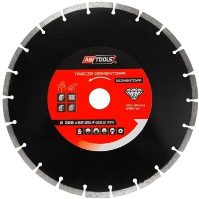 AWTOOLS Lame diamantée - Segment 350x32-25,4-22,2 mm - Lame diamantée - Publicité AWTOOLS Lame diamantée - Segment 350x32-25,4-22,2 mm - Lame diamantée - Publicité