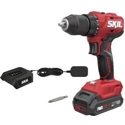 Perceuse-visseuse - SKIL - 20 V (18 V) - Batterie Li-Ion 20 Ah - Mandrin autoserrant - 3011 AA Rouge - Publicité Perceuse-visseuse - SKIL - 20 V (18 V) - Batterie Li-Ion 20 Ah - Mandrin autoserrant - 3011 AA Rouge - Publicité