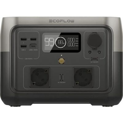 EcoFlow générateur electrique portable RIVER 2 MAX 512 Wh 2 sortie CA - 500 W au total (surtension 1000 W) - Publicité EcoFlow générateur electrique portable RIVER 2 MAX 512 Wh 2 sortie CA - 500 W au total (surtension 1000 W) - Publicité