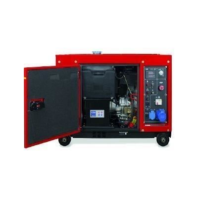 Zeus Groupe électrogène diesel ZEUZ - Silencieux - 6300 W - Démarrage électrique - Publicité Zeus Groupe électrogène diesel ZEUZ - Silencieux - 6300 W - Démarrage électrique - Publicité