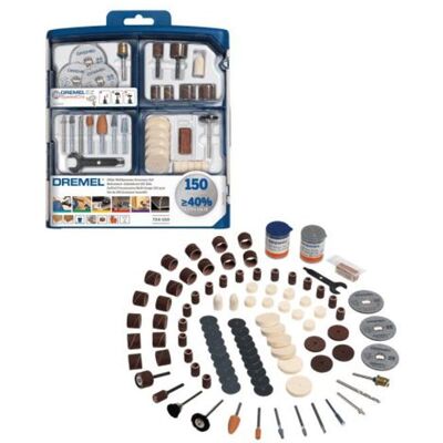 Coffret de 150 accessoires DREMEL - multi-usage - Publicité Coffret de 150 accessoires DREMEL - multi-usage - Publicité