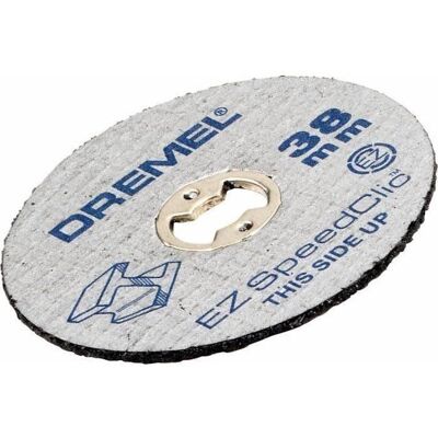 Lot de 12 Disques DREMEL - EZ SpeedClic - Tronçonnage/Découpe Métaux - ø 38mm - épaisseur 1 2mm - Publicité Lot de 12 Disques DREMEL - EZ SpeedClic - Tronçonnage/Découpe Métaux - ø 38mm - épaisseur 1 2mm - Publicité