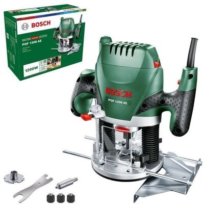 Défonceuse Bosch - POF 1200 AE (1200W 11.000 – 28.000 tr/min) Vert - Publicité Défonceuse Bosch - POF 1200 AE (1200W 11.000 – 28.000 tr/min) Vert - Publicité