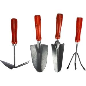 Kit doutils de pelle de jardin 4 pièces/ensemble doutils de jardinage de plantation de fleurs épaissies Accessoires avec pelle Marron - Publicité Kit doutils de pelle de jardin 4 pièces/ensemble doutils de jardinage de plantation de fleurs épaissies Accessoires avec pelle Marron - Publicité