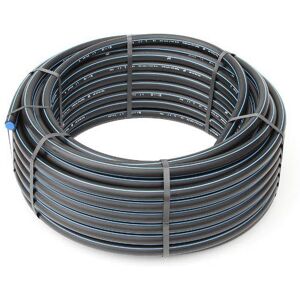 ELYDAN Tuyau SR-HD PE 100 NF bande bleu 20 bar - Ø25x30 - rouleau 50ml Gris - Publicité ELYDAN Tuyau SR-HD PE 100 NF bande bleu 20 bar - Ø25x30 - rouleau 50ml Gris - Publicité