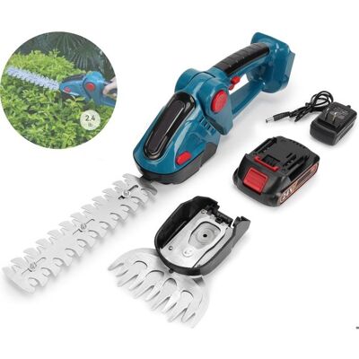 GAGAFEEL Taille-haie Sans Fil Ciseaux à Gazon 2-en-1 18V Compatible Batterie Makita avec Lames Poignée Réglable à 90° pour Jardin Bleu Bleu - Publicité GAGAFEEL Taille-haie Sans Fil Ciseaux à Gazon 2-en-1 18V Compatible Batterie Makita avec Lames Poignée Réglable à 90° pour Jardin Bleu Bleu - Publicité