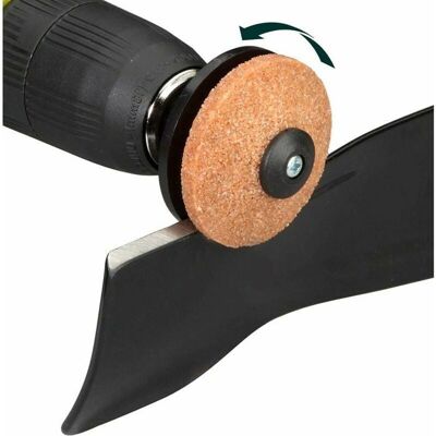 TNEAYWHE Affûteur de lames polyvalent pour tondeuses rotatives houes coupe-bordures sécateurs haches et autres outils de jardin - Publicité TNEAYWHE Affûteur de lames polyvalent pour tondeuses rotatives houes coupe-bordures sécateurs haches et autres outils de jardin - Publicité
