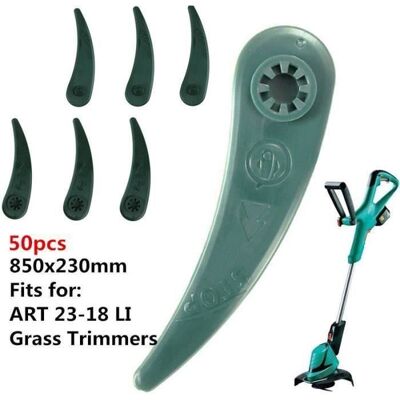 Bosch Set de 50 Lames pour Coupe-bordure ART 23-18 LI - Publicité Bosch Set de 50 Lames pour Coupe-bordure ART 23-18 LI - Publicité