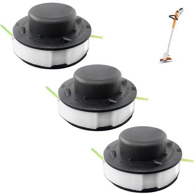 Têtes de rechange pour débroussailleuse - Stihl - Lot de 3 pièces - Compatibles avec Stihl FSA 56 - Auto-Cut 2-2 - C2-2 - Publicité Têtes de rechange pour débroussailleuse - Stihl - Lot de 3 pièces - Compatibles avec Stihl FSA 56 - Auto-Cut 2-2 - C2-2 - Publicité