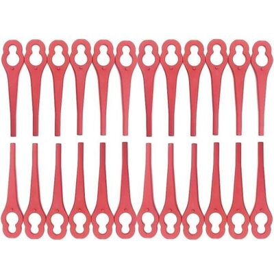 NEVORIA Paquet de 100 lames de rechange en plastique pour coupe-bordure LIDL Florabest - Longueur 83 cm ACCESSOIRE DEBROUSSAILLEUSE Rouge - Publicité NEVORIA Paquet de 100 lames de rechange en plastique pour coupe-bordure LIDL Florabest - Longueur 83 cm ACCESSOIRE DEBROUSSAILLEUSE Rouge - Publicité