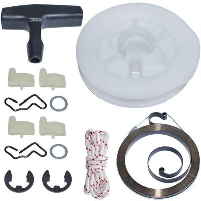 Recul Starter Poulley Printemp Handle Grip Rope Cawl Kit pour STIHL MS390 MS290 039 Blanc - Publicité Recul Starter Poulley Printemp Handle Grip Rope Cawl Kit pour STIHL MS390 MS290 039 Blanc - Publicité