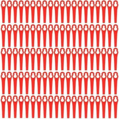 Lames de rechange pour débroussailleuse - Einhell - 100 pièces - Plastique - Rouge - 83 mm - Compatibles Bosch art 26Li Rouge - Publicité Lames de rechange pour débroussailleuse - Einhell - 100 pièces - Plastique - Rouge - 83 mm - Compatibles Bosch art 26Li Rouge - Publicité
