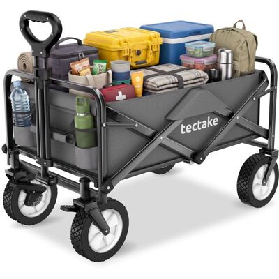 Brouette - TECTAKE - Chariot de transport LEON avec freins et roues en plastique caoutchoutées capacité de charge 80 kg - Gris Gris - Publicité Brouette - TECTAKE - Chariot de transport LEON avec freins et roues en plastique caoutchoutées capacité de charge 80 kg - Gris Gris - Publicité