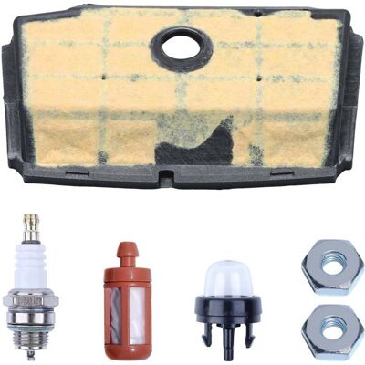 HONO pour Stihl MS192T MS192TC Kit de mise au point du filtre à air de tronçonneuse avec bougie d’allumage et filtre à carburant type po - Publicité HONO pour Stihl MS192T MS192TC Kit de mise au point du filtre à air de tronçonneuse avec bougie d’allumage et filtre à carburant type po - Publicité