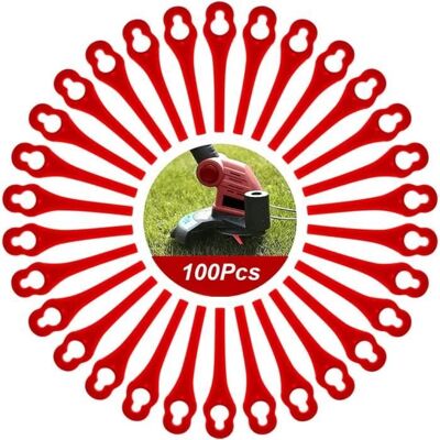 Lot de 100 PA6 Lames de Rechange compatibles avec Florabest Coupe Bordure LIDL FRTA 20 A1FAT 18B2 FAT 18B3 Blanc - Publicité Lot de 100 PA6 Lames de Rechange compatibles avec Florabest Coupe Bordure LIDL FRTA 20 A1FAT 18B2 FAT 18B3 Blanc - Publicité