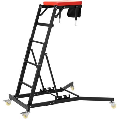 Wiltec Table à roulettes Automotive Topside Creeper 150 kg réglable en hauteur avec échelle Noir - Publicité Wiltec Table à roulettes Automotive Topside Creeper 150 kg réglable en hauteur avec échelle Noir - Publicité