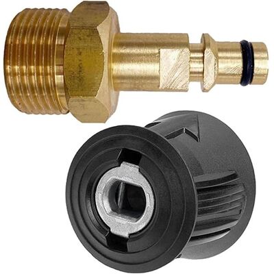 EVIRON Adaptateur de nettoyeur haute pression avec adaptateur M22 14mm à connexion rapide pour nettoyeur Karcher K2-K7connecteur de tuyau - Publicité EVIRON Adaptateur de nettoyeur haute pression avec adaptateur M22 14mm à connexion rapide pour nettoyeur Karcher K2-K7connecteur de tuyau - Publicité