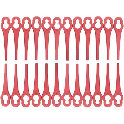 RICEEL Paquet de 100 lames de rechange en plastique pour coupe-bordure LIDL Florabest - Longueur 83 cm ACCESSOIRE DEBROUSSAILLEUSE Rouge - Publicité RICEEL Paquet de 100 lames de rechange en plastique pour coupe-bordure LIDL Florabest - Longueur 83 cm ACCESSOIRE DEBROUSSAILLEUSE Rouge - Publicité