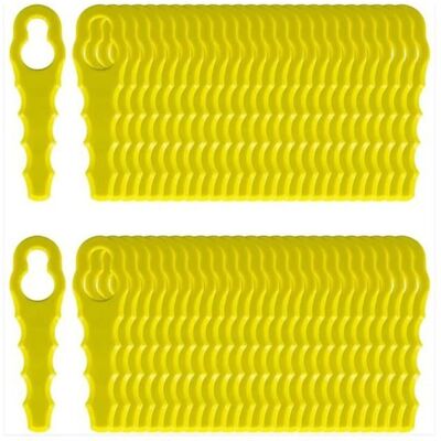 Lot de 100 Lames de Rechange compatible pour Ryobi Coupe Bordure Têtes Double Lames Dentelées RAC155 RAC157 RAC158 - Publicité Lot de 100 Lames de Rechange compatible pour Ryobi Coupe Bordure Têtes Double Lames Dentelées RAC155 RAC157 RAC158 - Publicité