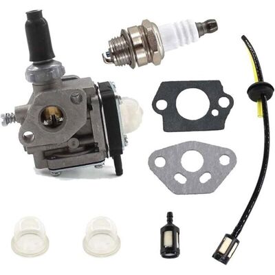 FRAVONIX Kit de carburateur avec bougie dallumage Filtre à essence Tuyau kit pour débroussailleuse Kawasaki TH43 TH48 KBH48A - Publicité FRAVONIX Kit de carburateur avec bougie dallumage Filtre à essence Tuyau kit pour débroussailleuse Kawasaki TH43 TH48 KBH48A - Publicité