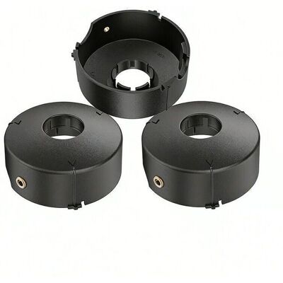 Capuchon de bobine pour débroussailleuse - LUSKYKA® - Lot de 3 pièces - Compatibilité Bosch ART 23 26 30 Noir - Publicité Capuchon de bobine pour débroussailleuse - LUSKYKA® - Lot de 3 pièces - Compatibilité Bosch ART 23 26 30 Noir - Publicité