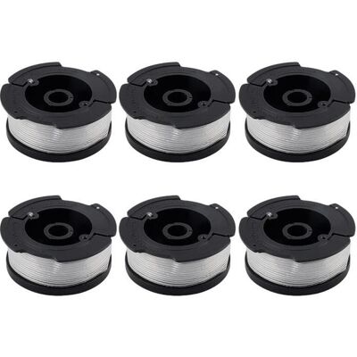 Lot de 6 bobines de fil A6481 A6485 pour coupe-bordures Black Decker STC1820CM STC1820PC STC1820EPC STC1840EPC ST5530 ST1823 - Publicité Lot de 6 bobines de fil A6481 A6485 pour coupe-bordures Black Decker STC1820CM STC1820PC STC1820EPC STC1840EPC ST5530 ST1823 - Publicité