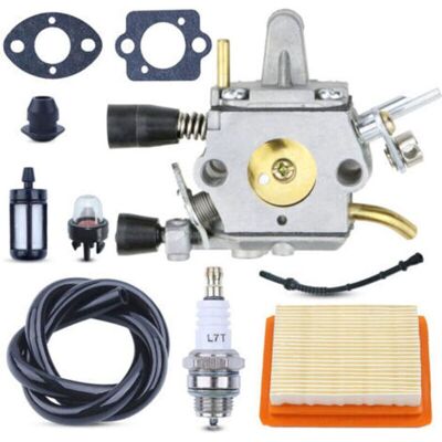 Carburateur débroussailleuse - STIHL - Compatible FS120 FS200 FS250 FS300 FS350 FR350 - Améliore la performance Gris - Publicité Carburateur débroussailleuse - STIHL - Compatible FS120 FS200 FS250 FS300 FS350 FR350 - Améliore la performance Gris - Publicité