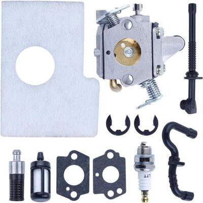 Kit de carburateur pour STIHL MS180 MS170 018 017 pour la tronçonneuse en glucides Zama avec la ligne de carburant Filtre de tuyau Blanc - Publicité Kit de carburateur pour STIHL MS180 MS170 018 017 pour la tronçonneuse en glucides Zama avec la ligne de carburant Filtre de tuyau Blanc - Publicité