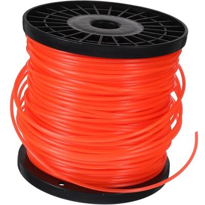 OMEGASHACK Fil nylon rond pour débroussailleuse - 1 rouleau - Rouge - Nylon durable - Compatible multimarque Rouge - Publicité OMEGASHACK Fil nylon rond pour débroussailleuse - 1 rouleau - Rouge - Nylon durable - Compatible multimarque Rouge - Publicité