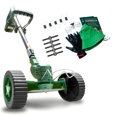 PZL CONCEPT Garden M8 Tondeuse sans fil 21V - Outil multifonction 5 en 1 : coupe-bordure taille-haies désherbeur dresse-bordure Vert - Publicité PZL CONCEPT Garden M8 Tondeuse sans fil 21V - Outil multifonction 5 en 1 : coupe-bordure taille-haies désherbeur dresse-bordure Vert - Publicité