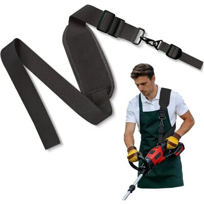 LANGTU Harnais de Débroussailleuse Réglable Sangle Dépaule Débroussailleuse Nylon Sangle pour Tondeuses à Gazon Tondeuses de Bordures Noir - Publicité LANGTU Harnais de Débroussailleuse Réglable Sangle Dépaule Débroussailleuse Nylon Sangle pour Tondeuses à Gazon Tondeuses de Bordures Noir - Publicité