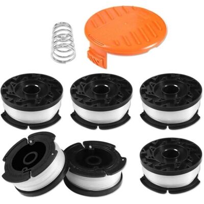Bobine Fil Coupe Bordure pour Black et Decker Coupe-Bordures 6 Bobine de Fil Debroussailleuse avec 1 Couvercle Bobine et 1 Ressort - Publicité Bobine Fil Coupe Bordure pour Black et Decker Coupe-Bordures 6 Bobine de Fil Debroussailleuse avec 1 Couvercle Bobine et 1 Ressort - Publicité