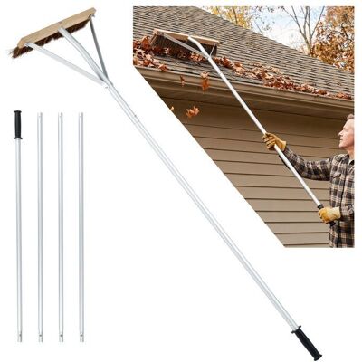 Outil de Nettoyage de Toit COSTWAY Réglable 165-626 CM 5 Perches d’Extension en Aluminium pour Feuilles Aiguilles de Pin Sol - Publicité Outil de Nettoyage de Toit COSTWAY Réglable 165-626 CM 5 Perches d’Extension en Aluminium pour Feuilles Aiguilles de Pin Sol - Publicité
