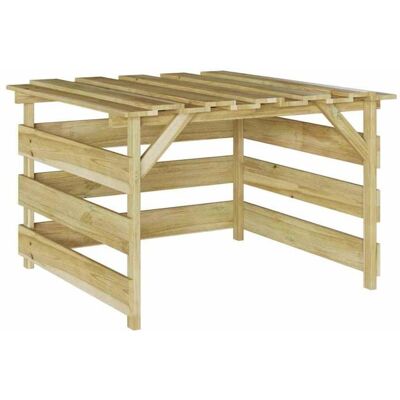 Garage pour tondeuse à gazon - vidaXL - Marron - Pin imprégné - 84x80x56 cm - Rustique - Durable - Rangement optimal - Publicité Garage pour tondeuse à gazon - vidaXL - Marron - Pin imprégné - 84x80x56 cm - Rustique - Durable - Rangement optimal - Publicité