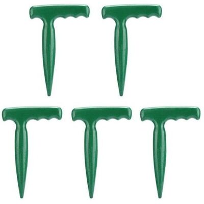 Outils de jardinage - Ensemble de 6 pièces - Plastique résistant - Échelle intégrée - Poignée ergonomique Vert - Publicité Outils de jardinage - Ensemble de 6 pièces - Plastique résistant - Échelle intégrée - Poignée ergonomique Vert - Publicité