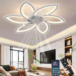 NICEFEEL Ventilateur de plafond avec lumière - RUMOCOVO - 6 vitesses - LED - Blanc - 78CM Blanc - Publicité NICEFEEL Ventilateur de plafond avec lumière - RUMOCOVO - 6 vitesses - LED - Blanc - 78CM Blanc - Publicité