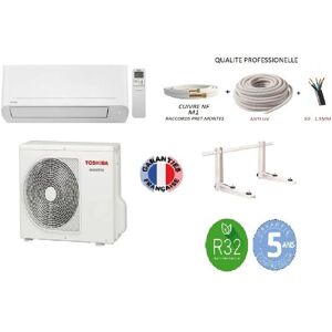 Climatiseur réversible Mono-split - TOSHIBA - NAKA - 15 kW - Kit de pose 15m - Garantie 5 ans Blanc - Publicité Climatiseur réversible Mono-split - TOSHIBA - NAKA - 15 kW - Kit de pose 15m - Garantie 5 ans Blanc - Publicité
