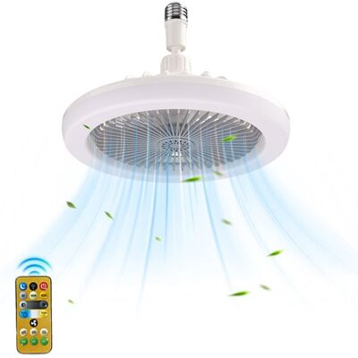 UVERBON Ventilateur de plafond LED avec télécommande - 3 vitesses - 3 couleurs dintensité - silencieux-Ventilateur lumière aromatique 25cm Blanc - Publicité UVERBON Ventilateur de plafond LED avec télécommande - 3 vitesses - 3 couleurs dintensité - silencieux-Ventilateur lumière aromatique 25cm Blanc - Publicité