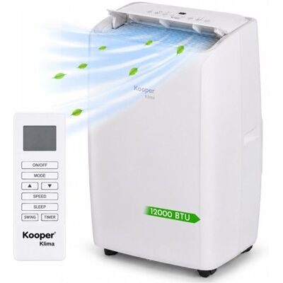 Kooper - 5925931 - Blanc - Climatiseur Portable - 12000 Btu - Chaud/froid Blanc - Publicité Kooper - 5925931 - Blanc - Climatiseur Portable - 12000 Btu - Chaud/froid Blanc - Publicité