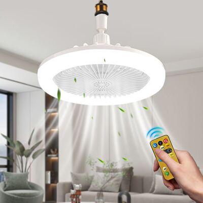 UVERBON Ventilateur de plafond LED 25cm - 3 vitesses - 3 couleurs dintensité - télécommande - silencieux - Ventilateur lumière aromatique Blanc - Publicité UVERBON Ventilateur de plafond LED 25cm - 3 vitesses - 3 couleurs dintensité - télécommande - silencieux - Ventilateur lumière aromatique Blanc - Publicité