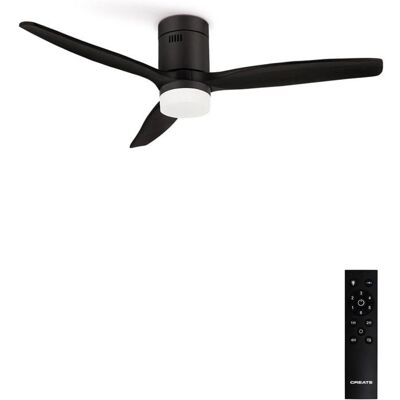 NOBRAND Ventilateur de plafond CREATE WINDCALM DC/ABS lames effet bois foncé 132 cm 6 vitesses silencieux 40 W fonction été/hiver - Publicité NOBRAND Ventilateur de plafond CREATE WINDCALM DC/ABS lames effet bois foncé 132 cm 6 vitesses silencieux 40 W fonction été/hiver - Publicité