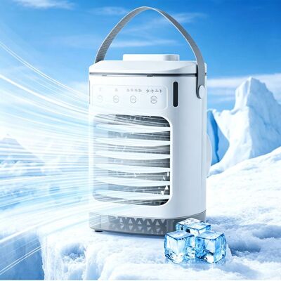 Generic Climatiseur Ventilateur 4 en 1 900mL Ventilateur Portables Minuteries 4 Vitesses LED Colorées Adapté Au De Bureau - Publicité Generic Climatiseur Ventilateur 4 en 1 900mL Ventilateur Portables Minuteries 4 Vitesses LED Colorées Adapté Au De Bureau - Publicité
