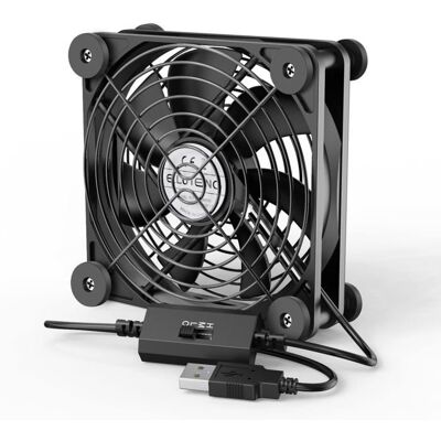 Ventilateur PC - NOBRAND - 120 mm - Trois vitesses - Silencieux - Portable Noir - Publicité Ventilateur PC - NOBRAND - 120 mm - Trois vitesses - Silencieux - Portable Noir - Publicité