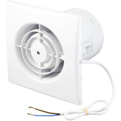 Ventilateur mural et de plafond - SYGONIX - 100 mm - 230 V/AC - Moteur à roulement à billes - 130 m³/h Blanc - Publicité Ventilateur mural et de plafond - SYGONIX - 100 mm - 230 V/AC - Moteur à roulement à billes - 130 m³/h Blanc - Publicité
